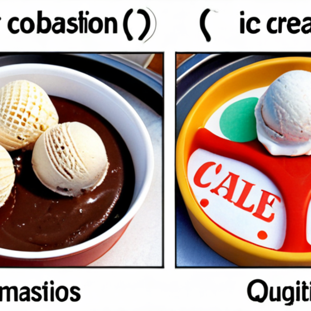 Misleading Correlation**

Prompt: "Overlapping Venn diagrams showing 'ice cream sales' and 'summer'. Text overlay: 'Correlation, not Causation'. Humorous visual representation of how ice cream sales are related to the summer season, not causing it."

**