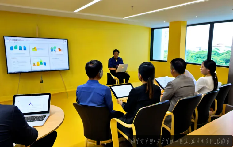 인과관계 추론을 위한 워크샵 참석하기 - Photorealistic causal inference workshop in a modern Bangkok training room, Thai professionals seate...